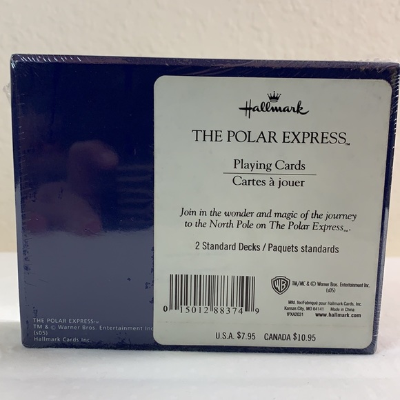 Rare Hallmark Polar Express Playing Cards 2 decks in the box New - Picture 2 of 5